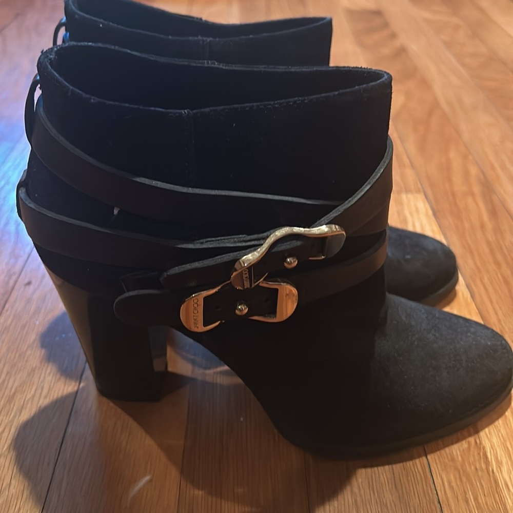 Jimmy Choo black ankle booties, size 39, worn a few times in good condition